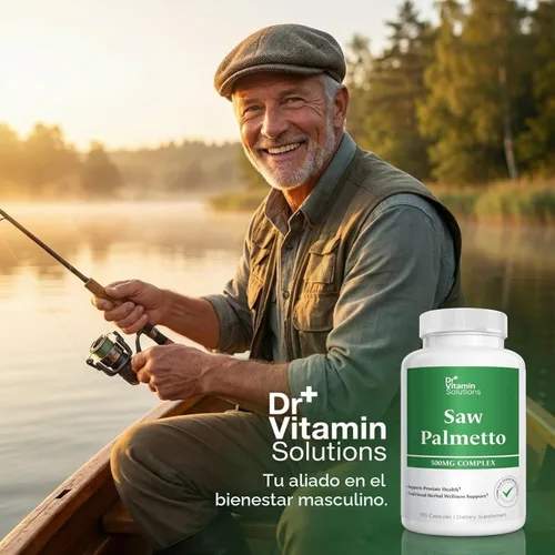 Vista 8 de Saw Palmetto para hombres 500 mg Suplemento de próstata, extracto del 45%