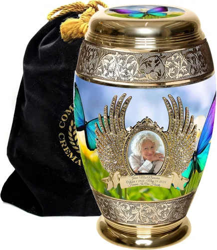 Vista 37 de Urnas de Cremación Conmemorativas para Cenizas Humanas de Adultas Femeninas - Urnas Personalizadas y Decorativas - Urnas Bellamente Hechas a Mano
