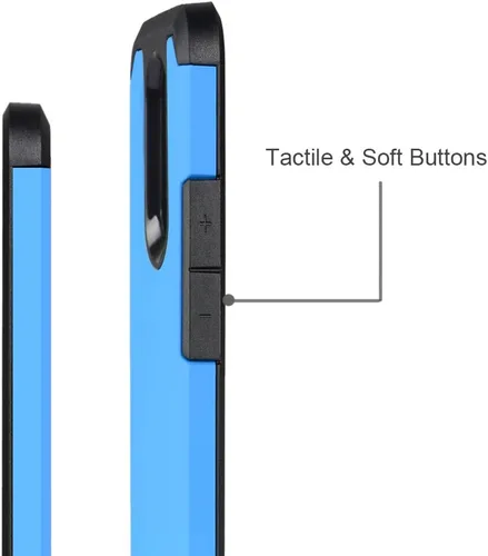 Vista 4 de J&D Funda de parachoques híbrida de doble capa resistente a prueba de golpes para LG K20 V/K20 Plus/Harmony/K10 2017/V5/Grace, cubierta protectora