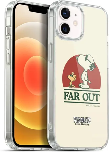 Vista 77 de Head Case Designs Funda de gel suave con licencia oficial de Peanuts Freak Flag Fly Woodstock 50th compatible con Apple iPhone 7 Plus/iPhone 8 Plus