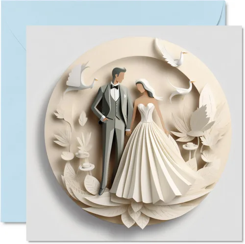 Vista 11 de Stuff4 Tarjetas de boda para parejas – Mejor día – Felicitaciones feliz regalos de compromiso, felicitaciones bien hechas, tarjetas de felicitación