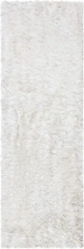 Vista 26 de SAFAVIEH Ocean Shag Collection - Alfombra decorativa, 2 x 3 pies, marfil, hecha a mano, sólida, 2.4 pulgadas de grosor, ideal para zonas de alto