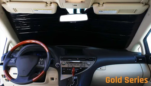Vista 5 de HeatShield, The Original parasol para parabrisas, ajuste personalizado para Honda Odyssey Minivan con sensor 2011, 2012, 2013, 2014, 2015, 2016