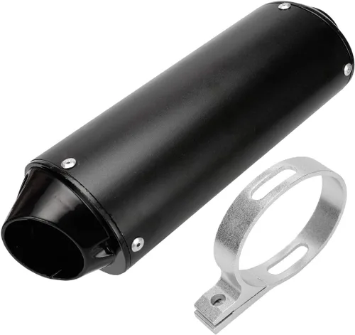 Vista 7 de FVRITO Silenciador de escape de 28 mm 1.1 pulg. y abrazadera con junta para 50 cc 110 125 cc Coolster Sport-B Taotao Chinese Dirt Pit Bike Venom ATV