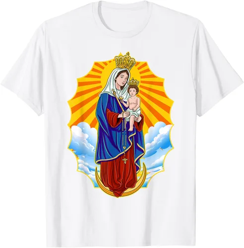 Vista 48 de Chinita Chiquinquira Venezuela Maracaibo Virgen Chiquinquira Chinita Zulia Camiseta negra