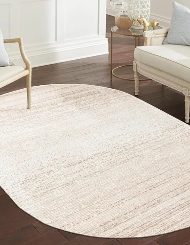 Vista 62 de Unique Loom Gemstone Collection - Alfombra de área - Topacio (2' x 5' 11" corredor, marfil / marrón)
