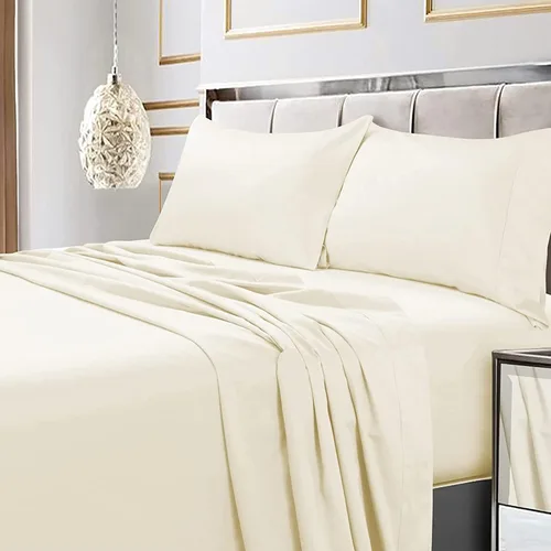 Vista 10 de Tribeca Living Juego de funda de almohada de satén de algodón egipcio suave, bolsillo extra profundo, 600 hilos, sábana de cama, Queen, chocolate
