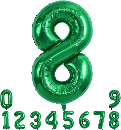 Vista 125 de Globos de números grandes, negros, de 40 pulgadas