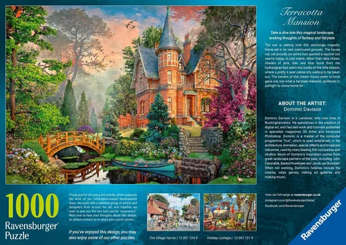 Vista 4 de Ravensburger Terracotta Mansion - Rompecabezas de 1000 piezas para adultos