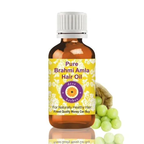 Vista 15 de dève herbes Pure Brahmi Amla - Aceite para el cabello con cuentagotas de vidrio 0.2 fl oz (0.16 oz)