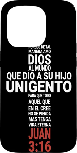 Vista 14 de Juan 3:16 Biblia Cristiana - Funda para iPhone 17