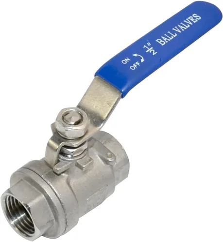 Vista 7 de VARMHUS - Válvula de bola de puerto completo de acero inoxidable 316 NPT hembra con mango de vinilo WOG1000 (1 pulgada)