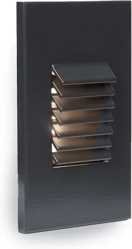Vista 9 de Iluminación de paisaje WAC, LEDme 120V LED vertical con listones para interiores y exteriores, luz de pared y escalón de 3000 K LED incorporado