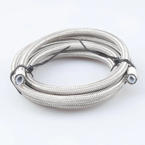 Vista 9 de AC PERFORMANCE -3 AN Manguera de teflón PTFE de acero inoxidable trenzada cubierta de PVC negro para freno, dirección asistida, nitro, combustible e