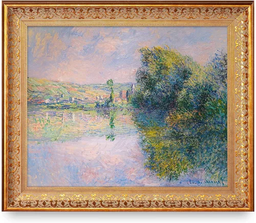 Vista 102 de A&T ARTWORK Antibes Seen from The Salis Gardens de Claude Monet Las Obras de Arte Clásico Mundial Reproducciones, Impresiones de Arte en Lienzo