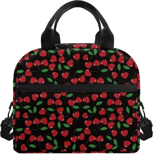Vista 10 de doginthehole Bolsa de almuerzo portátil de teñido anudado azul, bolsa de almuerzo, organizador reutilizable, hielera para adultos, al aire libre