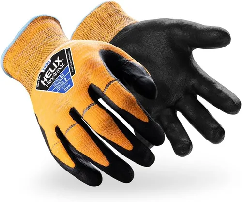 Vista 11 de HexArmor Guantes de trabajo de punto de palma de poliuretano con protección contra impactos resistentes a cortes Helix® Core 3012 3012