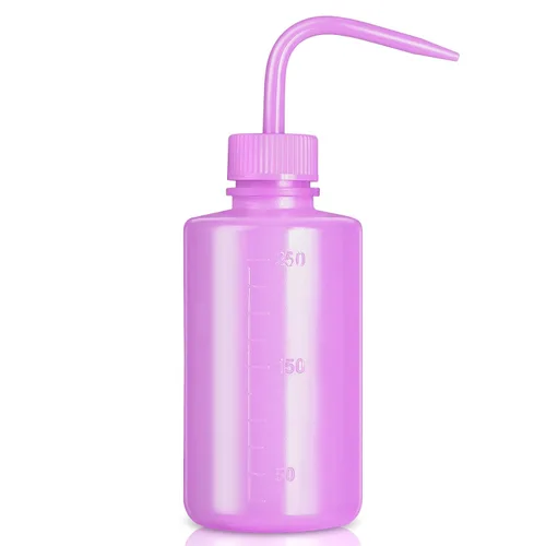 Vista 14 de Valchoose - Botella exprimible de 8.5 fl oz, botella de lavado premium LDPE, azul, 1 paquete Medical Lab Wash Container, No Leaking, Angled Spout