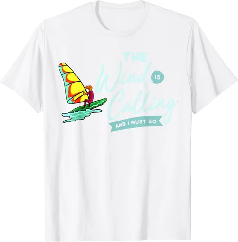 Vista 87 de Windsurfing Board Camiseta Windsurfer, Negro