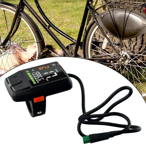 Vista 2 de Pantalla de protocolo Ebike UART/CAN para motores, dos protocolos compatibles, panel de control de medidor de pantalla de bicicleta eléctrica