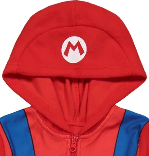 Vista 7 de SUPER MARIO Nintendo Luigi Donkey Kong - Pijama de cosplay con cremallera para niños pequeños