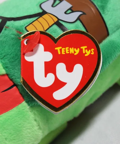 Vista 4 de TY Teeny Animal de peluche Tortuga Ninja Raphael Small 4" Plush Toy