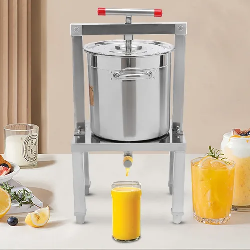 Vista 4 de LYNICESHOP Prensa de vino de frutas, prensa manual de miel de fruta grande, extractor de cera de abeja, máquina de apicultura, sidra, vino, uva