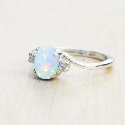 Vista 5 de Anillos de joyería de circón para mujer, anillo vintage para mujer