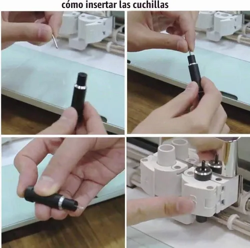 Vista 6 de 30 cuchillas de corte estándar de 45 grados, cuchillas de repuesto compatibles con Explore 4/3/Air 2/Air/Air One/Maker