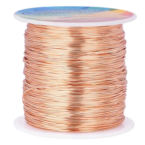 Vista 24 de Alambres de cobre resistentes al deslustre de 65.6 pies, alambre de cobre para electrocultura en jardinería, alambre de cobre de calibre 16, cables