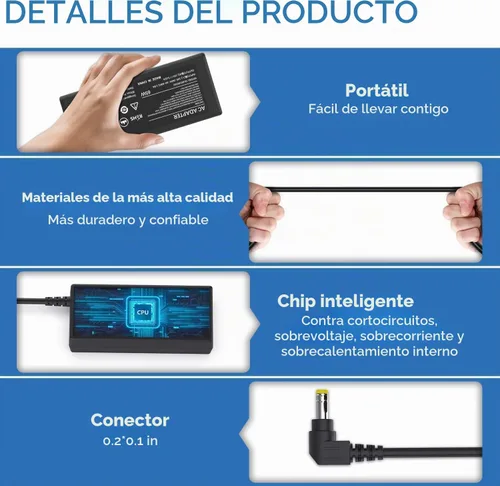 Vista 6 de Syfrufo Cargador de repuesto de 65 W compatible con JBL Xtreme 2