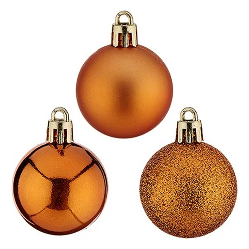 Vista 2 de Bolas de Navidad Krist+ Naranja Plástico Ø 4 cm 12