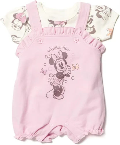 Vista 5 de Disney Minnie Mouse - Conjunto de 3 piezas de camiseta y sombrero de rizo francés para bebés y niñas