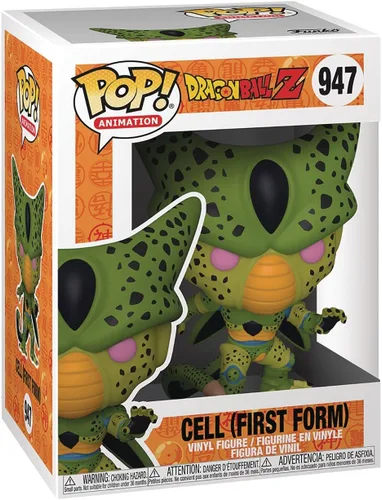 Vista 2 de POP Dragon Ball Z - Figura de vinilo Funko Cell (primera forma) (paquete con funda protectora de caja compatible)
