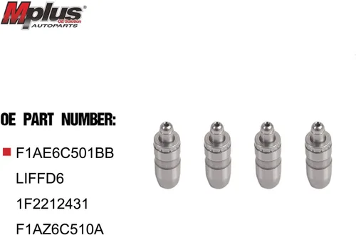 Vista 2 de MPLUS - Elevador de válvula hidráulica para Dodge Dakota Durango 2004 / 03-04 para Dodge Ram1500 / 02-04 para Jeep Liberty 3.7L V6 SOHC (4 piezas)