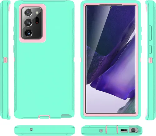 Vista 7 de Funda protectora de alta resistencia con protector de pantalla [3 capas] de goma resistente a prueba de impactos