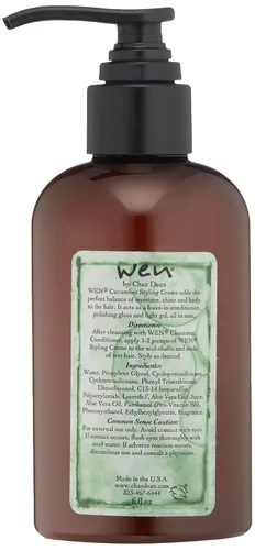 Vista 2 de WEN Crema para peinar con aloe y pepino, 6 onzas líquidas