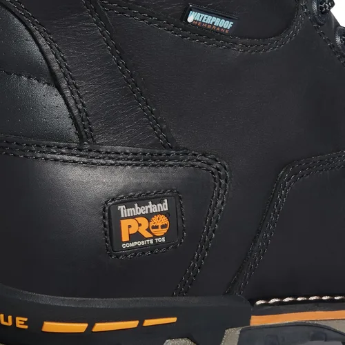 Vista 6 de Timberland PRO Boondock - Botas industriales impermeables para hombre, de 8 pulgadas, resistentes a pinchazos