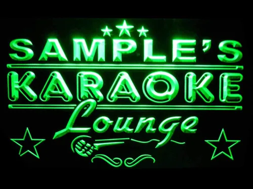 Vista 11 de ADVPRO pk-tm Nombre Personalizado Karaoke Lounge Bar Cerveza Neon Sign Azul