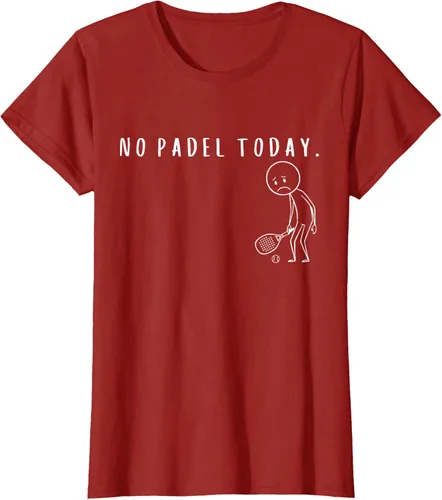 Vista 67 de No Padel Today Funny Padel Stickman Padel Playera Jugador de Tenis