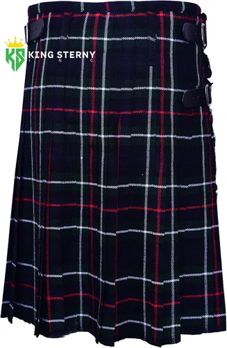 Vista 2 de Kilts For Men 5 Yard Scottish Outfit Kilt - Juego de Kilt para hombre, Highland Wear Tartan Kilt (Mackenzie, 48 pulgadas)