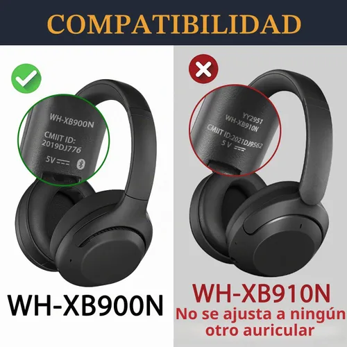 Vista 3 de SOULWIT Almohadillas para Sony WH-XB900N