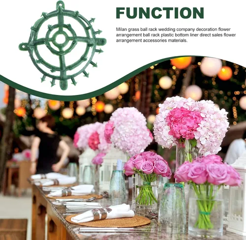 Vista 6 de GANAZONO Soporte de flores de boda resistente para esferas de mamá Topiary Ball Rack para sala de estar balcón Dec