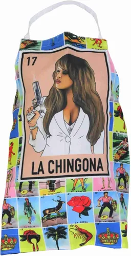 Vista 5 de Leos Imports Loteria Card - Delantal de bingo mexicano con bolsillos
