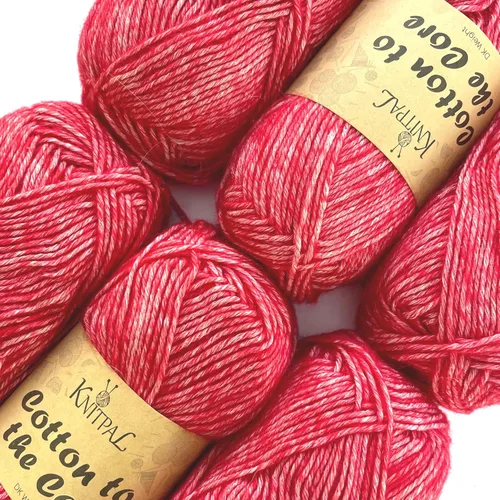 Vista 32 de Cotton to The Core - Hilo de algodón para ganchillo, paquete de 6 (852 yardas/10.58 oz), patrones gratuitos, apto para principiantes, hilo suave