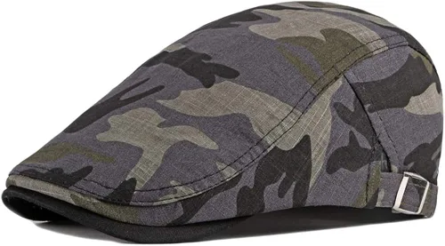 Vista 7 de qunson paquete de 2Algodón para hombre gorra plana Ivy Gatsby gorra sombrero