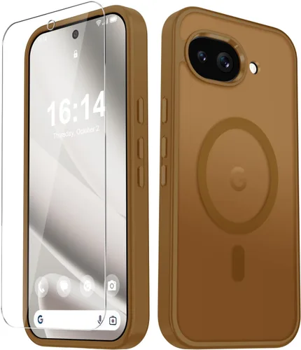 Vista 68 de Funda para Google Pixel 10 Pro XL, cubierta magnética mate, color negro Fit for MagSafe, Screen Protector included, Shockproof Military Grade