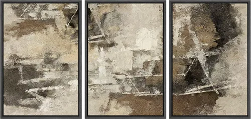 Vista 276 de wall26 Lienzo enmarcado para pared, juego de arte de acuarela pastel, paisaje rural, ilustraciones con formas abstractas, arte moderno, decorativo