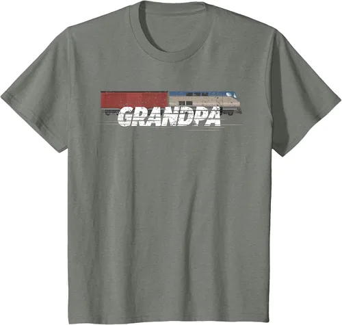 Vista 15 de RC Model Train Shirt Grandpa Train Boxcar HO Scale T-Shirt Negro