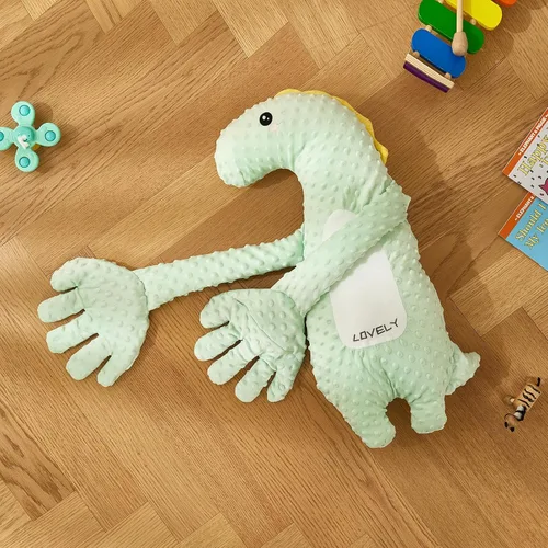Vista 2 de Juguetes Suavidores para Bebés, Lindo Peluche de Animal Suave para Niñas y Niños, Figura Portátil de Dinosaurio y Unicornio para Muñecas Tranquilas